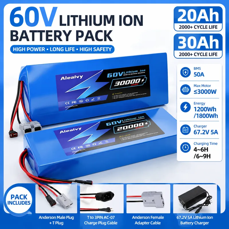  60V 20AH 30AH 21700 Lithium B - 60V 30Ah Electric Scooter Battery 评论和价格