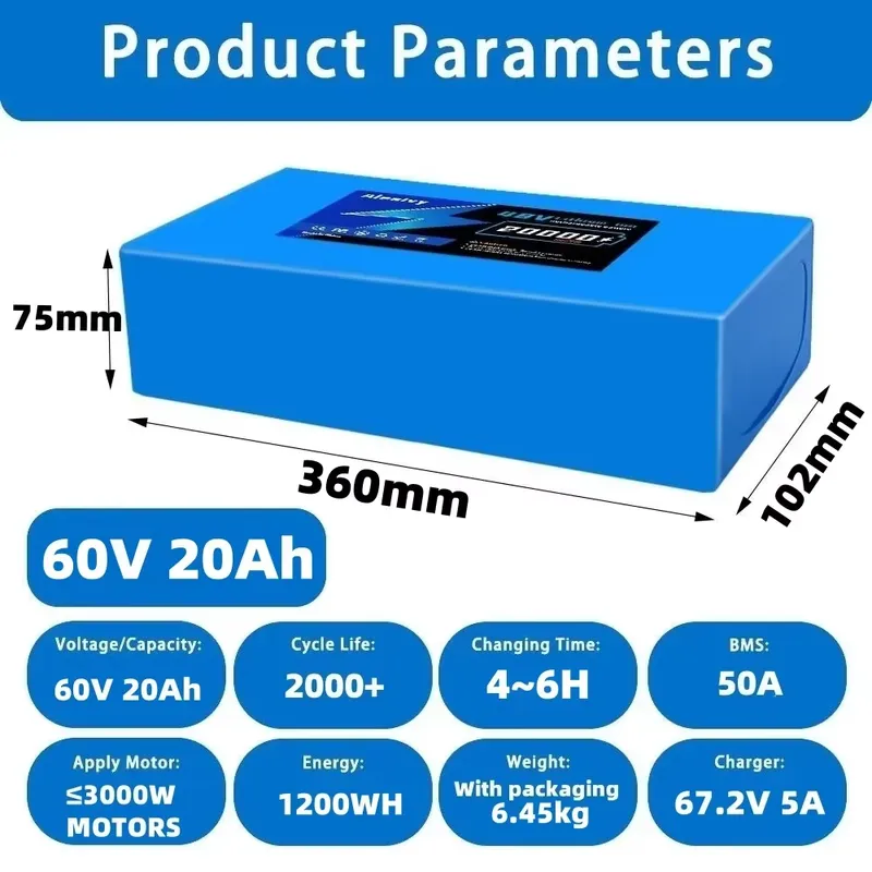  60V 20AH 30AH 21700 Lithium B - 60V 30Ah Electric Scooter Battery 评论和价格