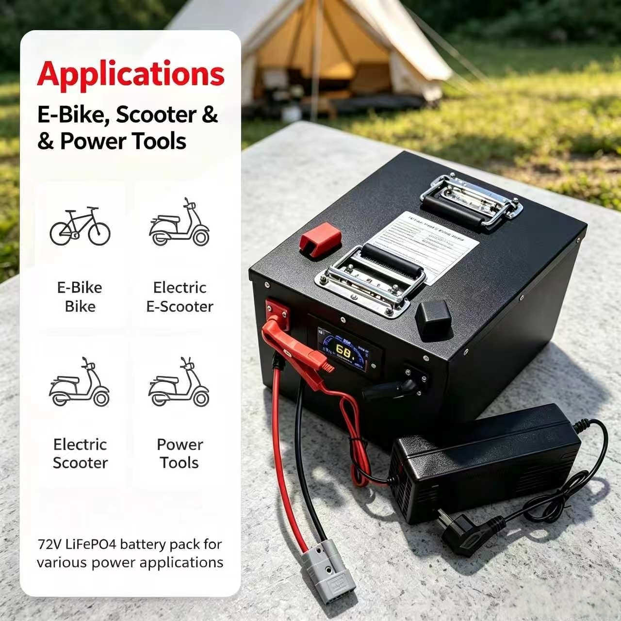 72V 50Ah 50A 60Ah 60 Ah 60A li - 72V 60Ah Lifepo4 Battery Pack 评论和价格